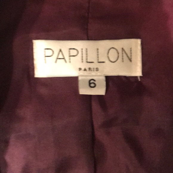 💼 Gray Designer Papillon Jacket EUC! - Picture 8 of 8